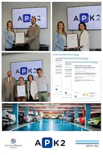 APK2 obtiene los certificados ISO 9001 (Calidad), ISO 14001 (Medio Ambiente) y OHSAS 18001 (Seguridad y Salud)