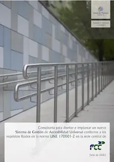 A Cuevas & Montoto ajudará o Grupo FCC a ser certificado pela norma UNE 170001 de Acessibilidade Universal