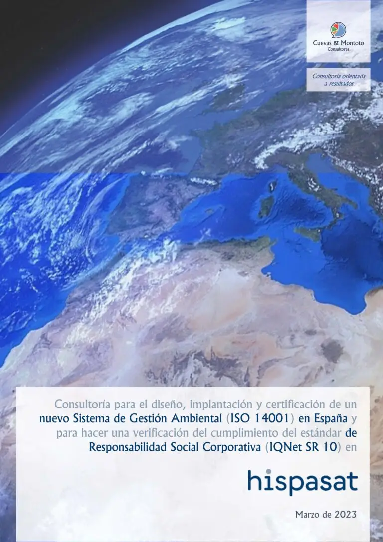 A Cuevas & Montoto ajudará a Hispasat a implementar e certificar um novo Sistema de Gestão Ambiental ISO 14001 na Espanha